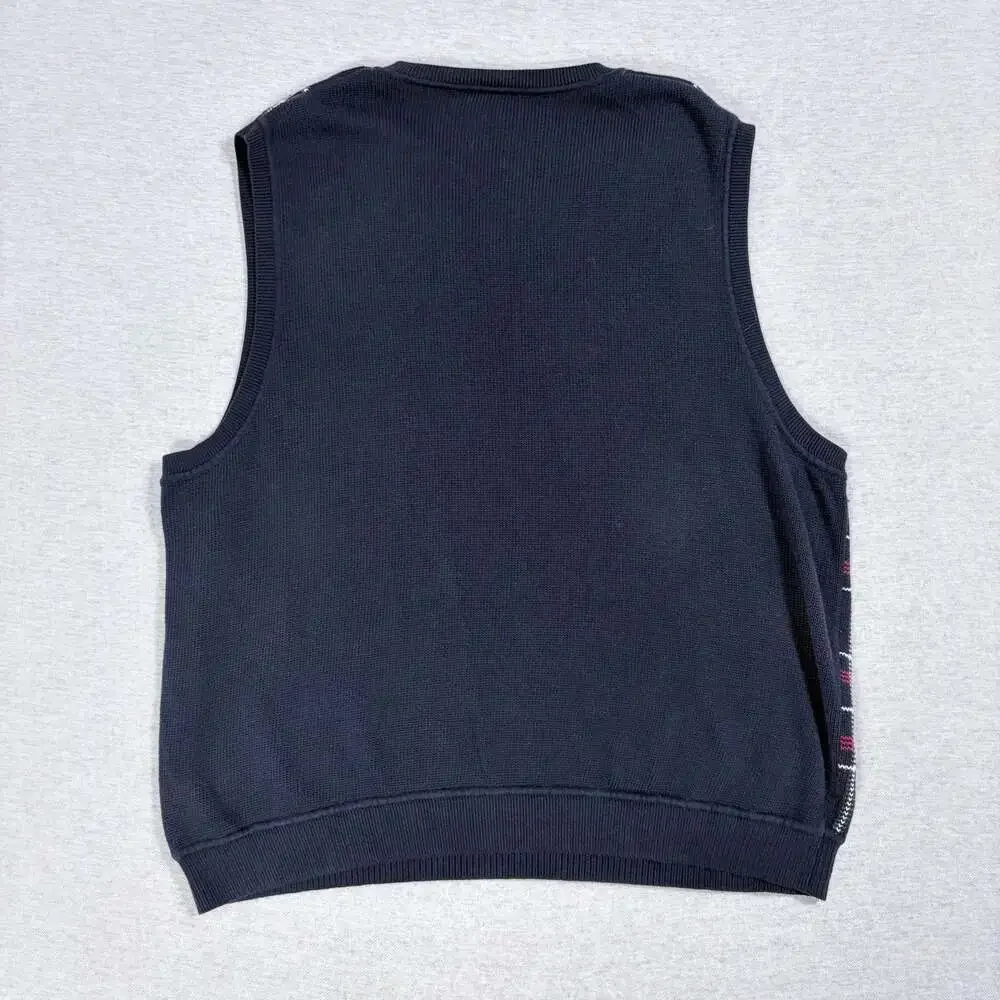 Bobby Jones Players Sea Island Plaid V-Neck Cotton Sweater Vest XXL